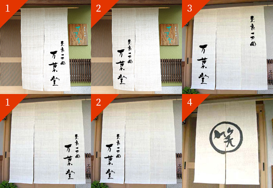 文字位置のレイアウトのサンプル